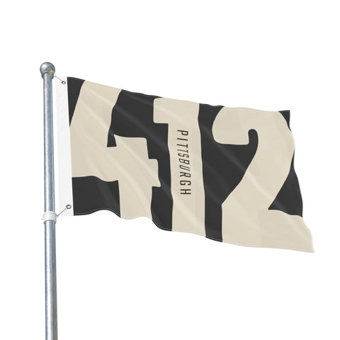 412 Vintage Pittsburgh - Double Sided Flag Home Decor - YinzerShop