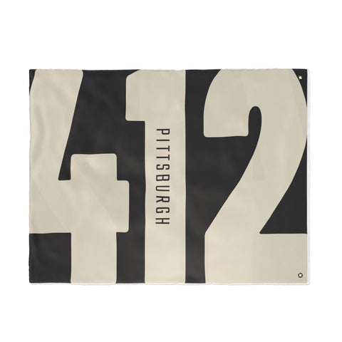 412 Vintage Pittsburgh - Double Sided Flag Home Decor - YinzerShop