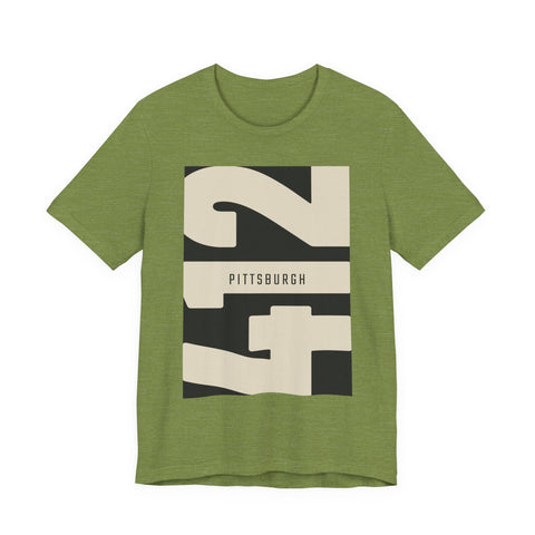 412 Vintage Pittsburgh - Unisex Jersey Short Sleeve Tee T-Shirt - YinzerShop