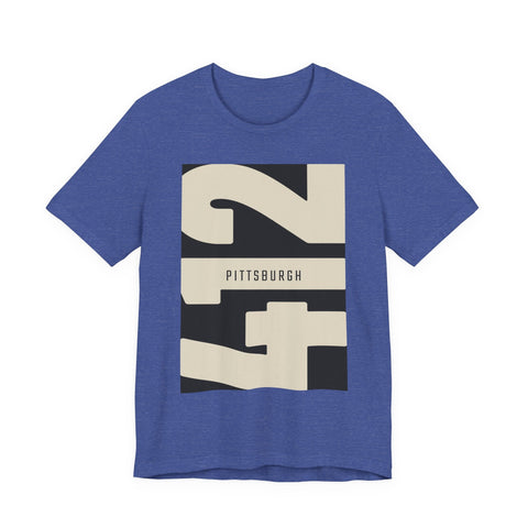 412 Vintage Pittsburgh - Unisex Jersey Short Sleeve Tee T-Shirt - YinzerShop