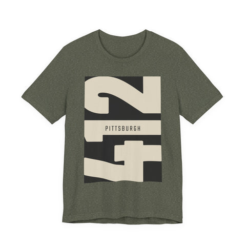 412 Vintage Pittsburgh - Unisex Jersey Short Sleeve Tee T-Shirt - YinzerShop