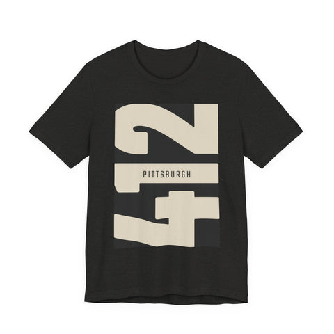 412 Vintage Pittsburgh - Unisex Jersey Short Sleeve Tee T-Shirt - YinzerShop