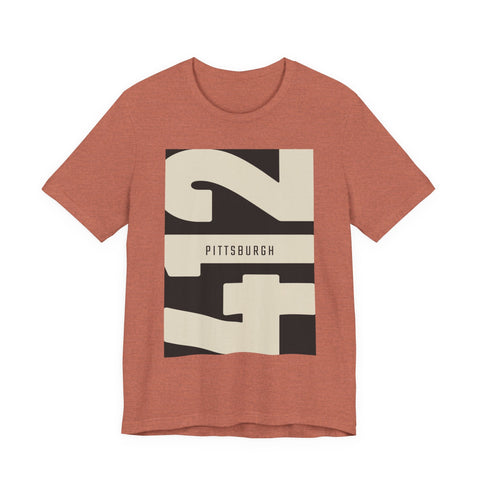 412 Vintage Pittsburgh - Unisex Jersey Short Sleeve Tee T-Shirt - YinzerShop