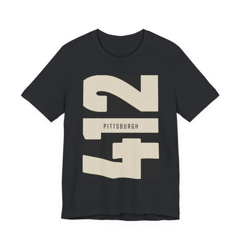 412 Vintage Pittsburgh - Unisex Jersey Short Sleeve Tee T-Shirt - YinzerShop