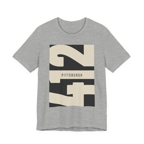 412 Vintage Pittsburgh - Unisex Jersey Short Sleeve Tee T-Shirt - YinzerShop