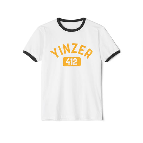 412 Yinzer - Unisex Cotton Ringer T-Shirt T-Shirt - YinzerShop