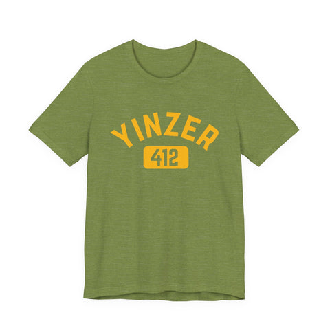 412 Yinzer - Unisex Jersey Short Sleeve Tee T-Shirt - YinzerShop