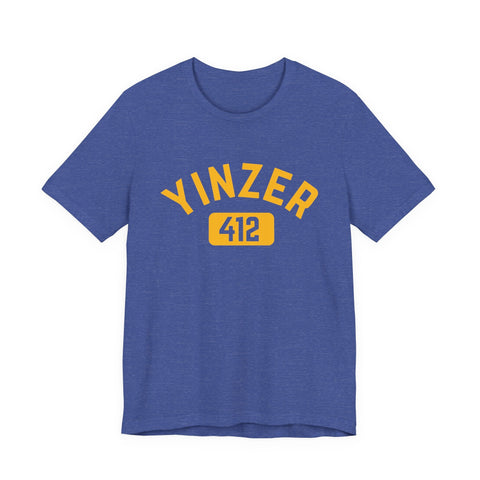 412 Yinzer - Unisex Jersey Short Sleeve Tee T-Shirt - YinzerShop
