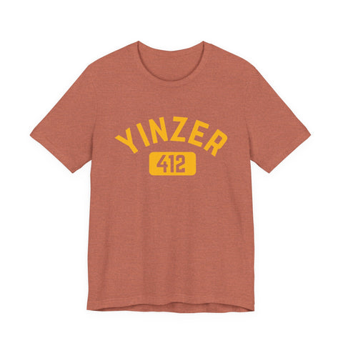 412 Yinzer - Unisex Jersey Short Sleeve Tee T-Shirt - YinzerShop