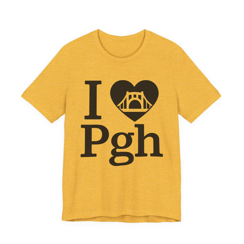 I Love PGH - Unisex Jersey Short Sleeve Tee