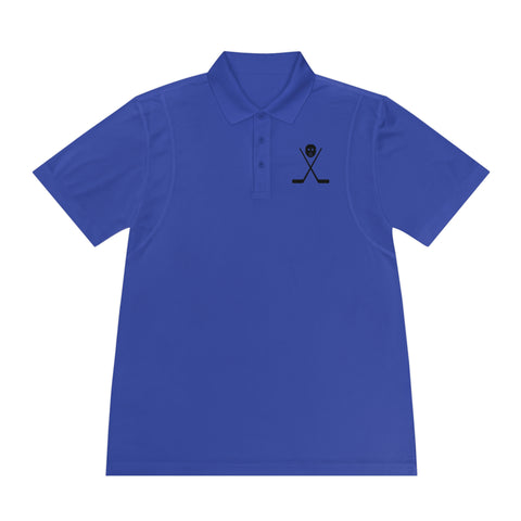 Pittsburgh Hockey "Crossed Sticks" - Men's Sport Polo Shirt T-Shirt Printify True Royal S