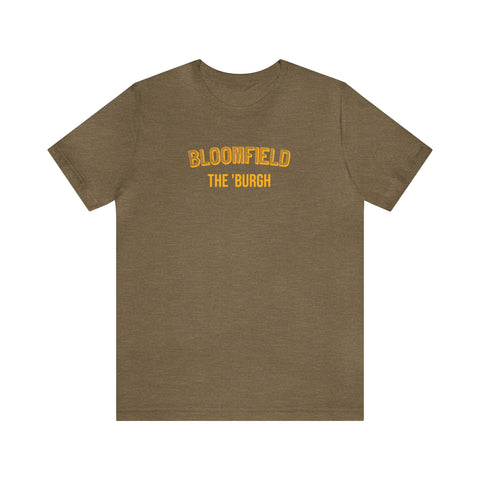 Bloomfield  - The Burgh Neighborhood Series - Unisex Jersey Short Sleeve Tee T-Shirt Printify Heather Olive S 