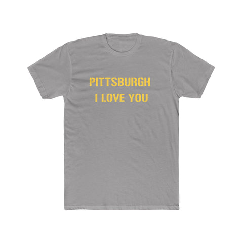 Pittsburgh I Love You T-Shirt T-Shirt Printify Solid Light Grey S 