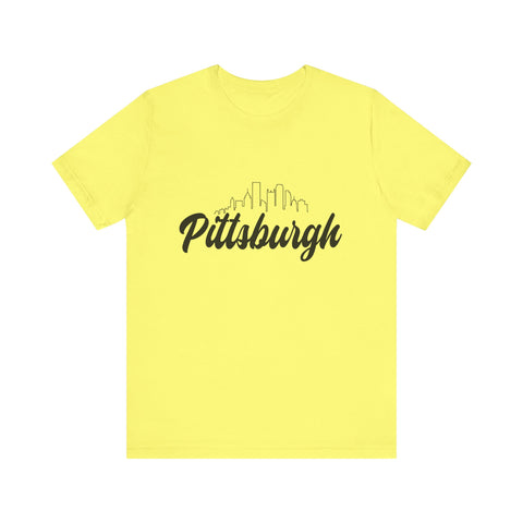 Pittsburgh Skyline T-Shirt  - Unisex bella+canvas 3001 Jersey Short Sleeve Tee