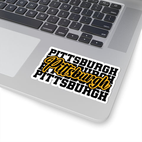 Pittsburgh Typography -  Kiss-Cut Stickers