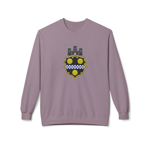 City of Pittsburgh Coat of Arms Sweatshirt - Midweight Softstyle Fleece Crewneck