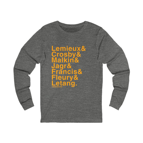 Famous Pittsburgh Penguins Ampersand - Long Sleeve T-Shirt