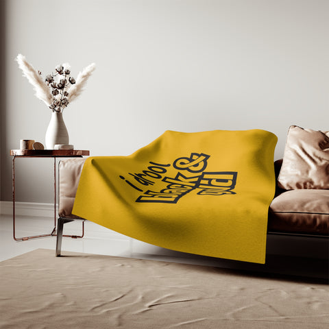 I Drool Black and Gold - TT Style - Sweatshirt Blanket