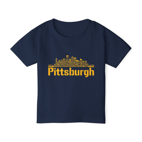 Pittsburgh Football Team Names - Toddler T-Shirt