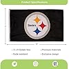 Pittsburgh Steelers Black Circle Logo Flag 3×5 Flag Turnovers Inc   