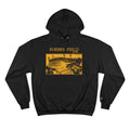 Forbes Field - 1909 - Retro Schematic - Champion Hoodie Hoodie Printify Black S 