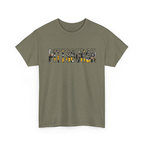 Pittsburgh Football Players - Unisex Heavy Cotton Tee