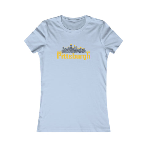 Pittsburgh Football Team Names - Women's Favorite Tee