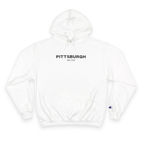 Pittsburgh Profile - Print on back - Champion Hoodie