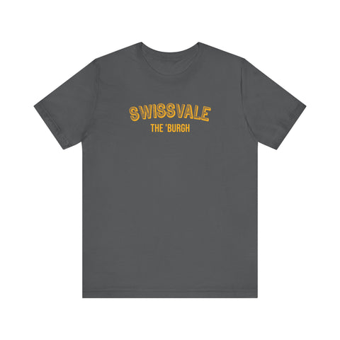 Swissvale - The Burgh Neighborhood Series - Unisex Jersey Short Sleeve Tee T-Shirt Printify Asphalt S 