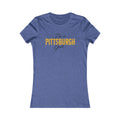 I'm a Pittsburgh Girl Women's Slim Feminine Fit Tee T-Shirt Printify Heather True Royal S