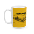 PNC Park - 2001 - Retro Schematic - Pittsburgh Coffee Ceramic Mug Mug Printify