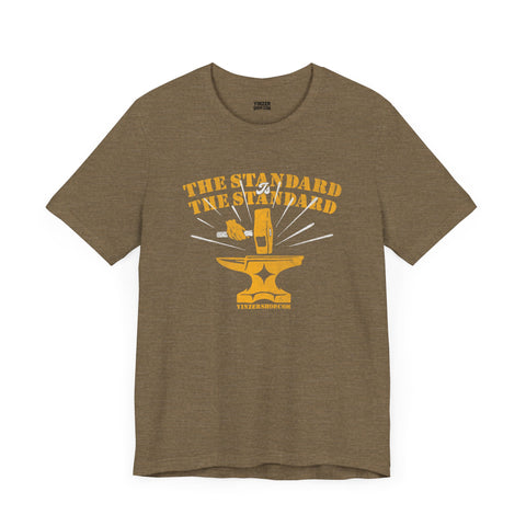 The Standard is The Standard - Hammer Anvil - T-shirt T-Shirt Printify Heather Olive S 