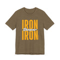 Iron Sharpens Iron - Proverbs 27:17 - Short sleeve T-shirt T-Shirt Printify Heather Olive XS 