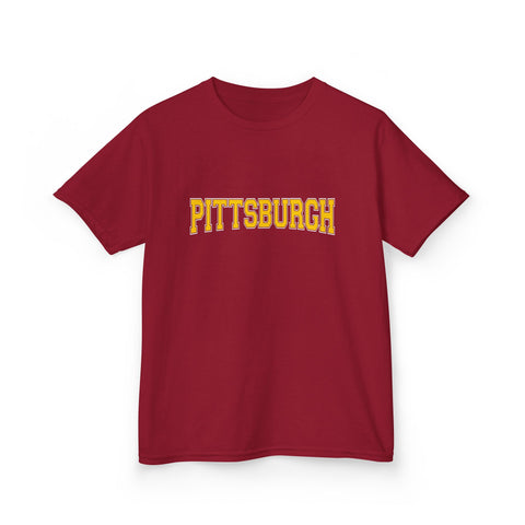 Pittsburgh Varsity Letters Kids Graphic T-Shirt