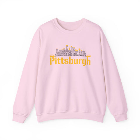 Pittsburgh Football Team Names - Heavy Blend™ Crewneck Sweatshirt