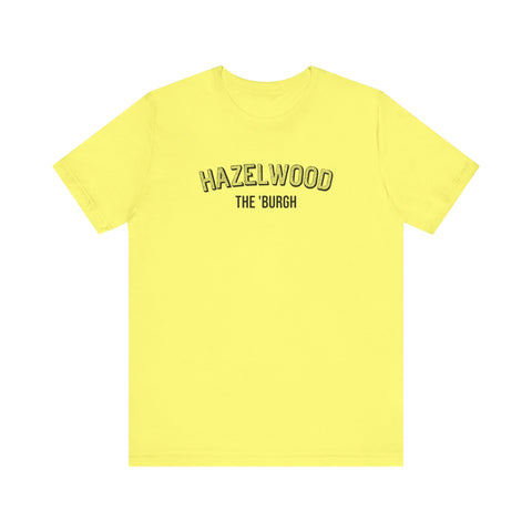 Hazelwood  - The Burgh Neighborhood Series - Unisex Jersey Short Sleeve Tee T-Shirt Printify Yellow S 