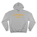 Pittsburgh Hockey - Collegiate Style - Champion Hoodie Hoodie Printify Light Steel S 