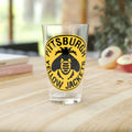 Pittsburgh Yellow Jackets Pint Glass  Vintage Ice Hockey   