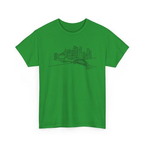 Pittsburgh Skyline - Unisex Heavy Cotton Tee