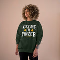 Kiss Me, I'm Yinzer - Champion Crewneck Sweatshirt Sweatshirt Printify   