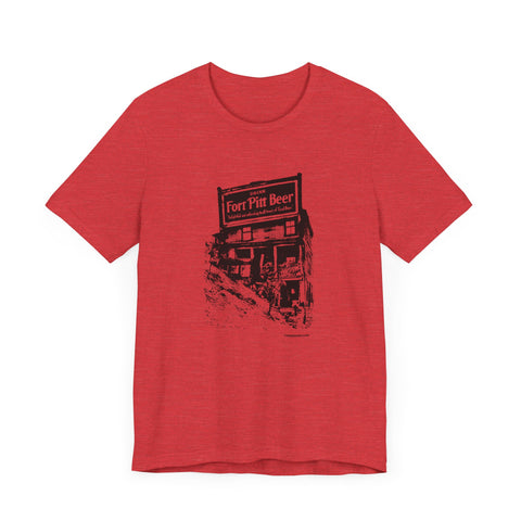 Fort Pitt Beer Building - Retro - Short Sleeve Tee