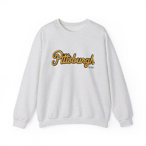 Pittsburgh Faux Embroidery Heavy Blend™ Crewneck Sweatshirt