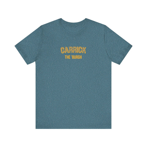 Carrick  - The Burgh Neighborhood Series - Unisex Jersey Short Sleeve Tee T-Shirt Printify Heather Deep Teal XS 