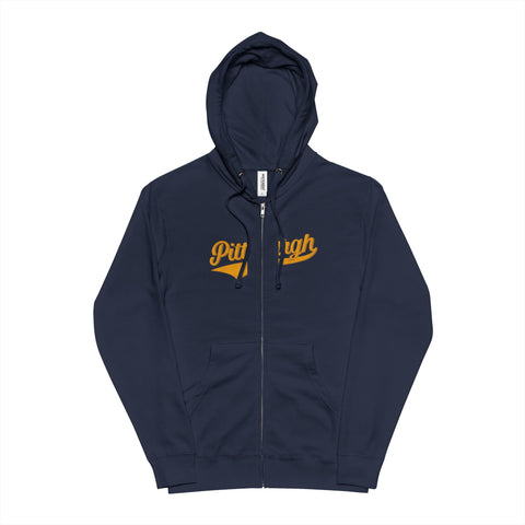 Pittsburgh Varsity Retro Zip Up Hoodie by Independent Trading Company