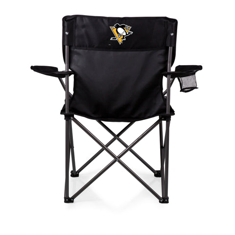 Pittsburgh Penguins - PTZ Camp Chair Chair Picnic Time Family of Brands Black  