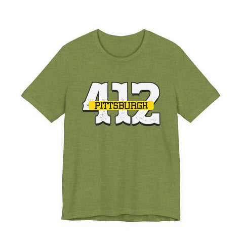 412 Pittsburgh - Unisex Jersey Short Sleeve Tee