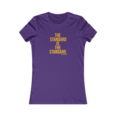 The Standard is the Standard Women's Slim Feminine Fit Tee T-Shirt Printify Team Purple S