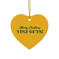 Merry Christmas Yinz Guys Ceramic Ornaments Home Decor Printify Heart One Size