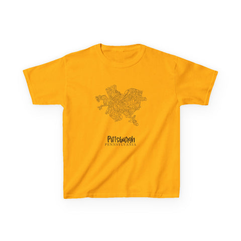 Pittsburgh Neighborhood Map - Tee Shirt Kids Graphic T-Shirt