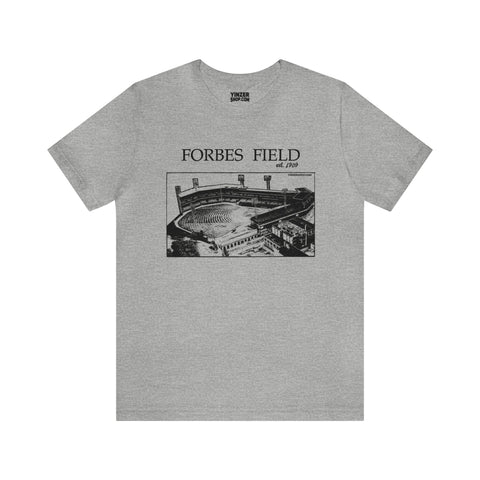 Forbes Field - 1909 - Retro Schematic - Short Sleeve Tee T-Shirt Printify Athletic Heather S 